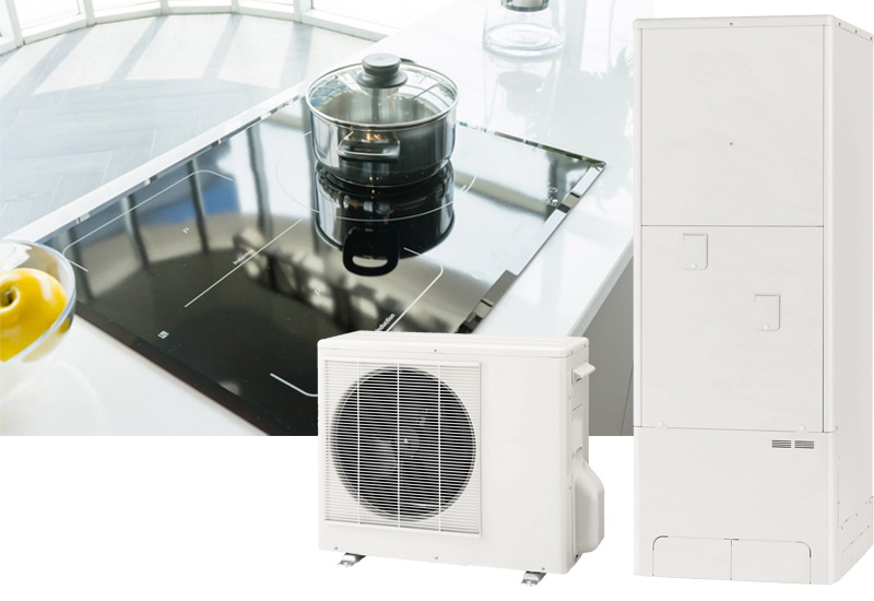 オール電化のコラージュ写真